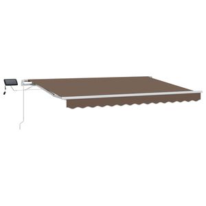 vidaXL Retractable Awning Taupe 300 x 250 cm Fabric and Aluminium