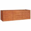 vidaXL Garden Raised Bed Rusty 240x80x77 cm Corten Steel