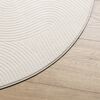 vidaXL Rug IZA Short Pile Scandinavian Look Cream &Oslash; 120 cm