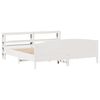 vidaXL Bed Frame without Mattress White 180x200 cm Super King Solid Wood Pine