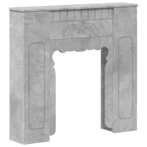 vidaXL Fireplace Surround Concrete Grey 93 x 20 x 89 cm
