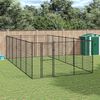vidaXL Outdoor Dog Kennel Steel 21.78 m²