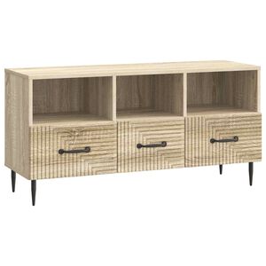 vidaXL TV Cabinet Sonoma Oak 102 x 34.5 x 50 cm Engineered Wood
