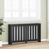 vidaXL Radiator Cover Black Oak 149 x 20 x 82 cm Engineered Wood