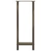 vidaXL Bar Table Legs Natural Steel 2 pcs 40x(100-101) cm Steel