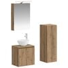 vidaXL Bathroom Furniture Set 4 pcs Artisan Oak