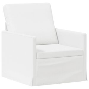 vidaXL Single Sofa White 70 x 81 x 82 cm Fabric