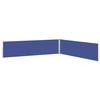 vidaXL Patio Retractable Side Awning 170x1200 cm Blue