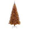 vidaXL Christmas Tree with 300 LEDs with Stand Gold 210 cm PET