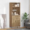 vidaXL Highboard with Drawer Artisan Oak 69.5 x 34 x 180 cm