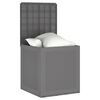 vidaXL Garden Storage Box Light Grey 55 x 53 x 57 cm Polypropylene