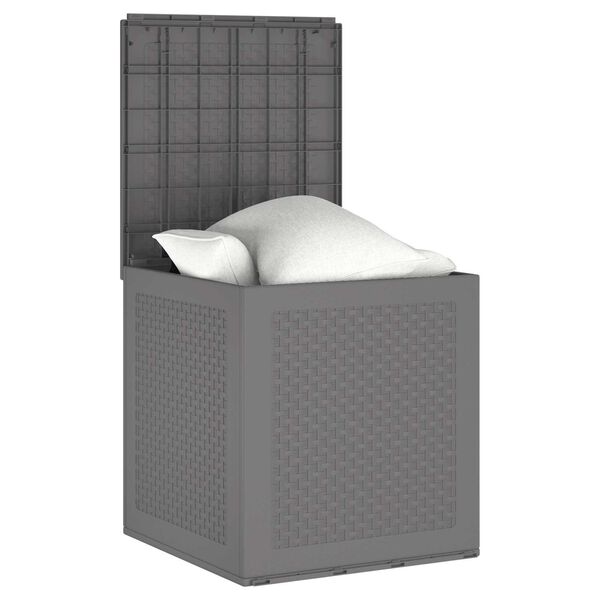 vidaXL Garden Storage Box Light Grey 55 x 53 x 57 cm Polypropylene