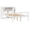 vidaXL Bookcase Bed without Mattress White 150x200 cm King Size Solid Wood Pine