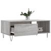 vidaXL Coffee Table Grey Sonoma 90x50x36.5 cm Engineered Wood