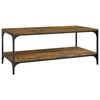 vidaXL Coffee Table Smoked Oak 100x50x40 cm Engineered Wood