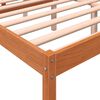 vidaXL Senior Bed without Mattress Wax Brown 160x200 cm Solid Wood Pine