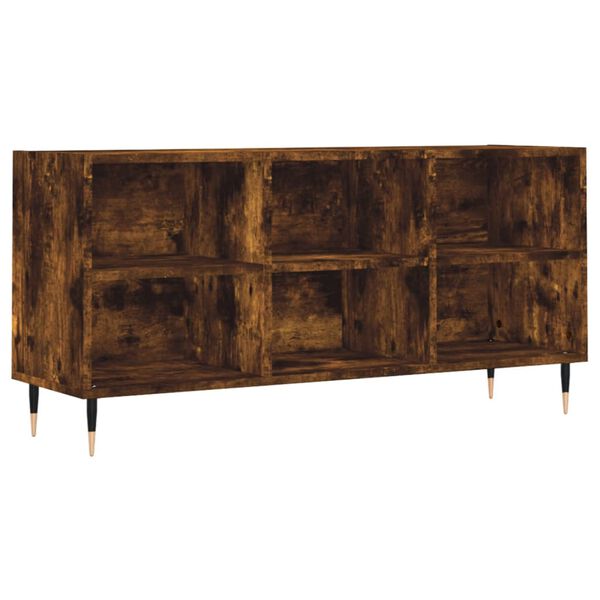 vidaXL TV Cabinet Smoked Oak 103.5x30x50 cm Engineered Wood