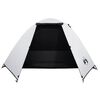 vidaXL Camping Tent Dome 2-Person White Blackout Fabric Waterproof