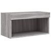 vidaXL 6 Piece TV Wall Units with LED Grey Sonoma Engineered Wood
