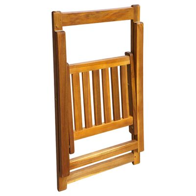 vidaXL Folding Garden Chairs 2 pcs Solid Acacia Wood