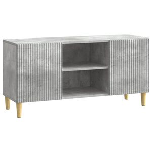vidaXL TV Cabinet Concrete Grey 102 x 34.5 x 50 cm Engineered Wood
