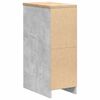 vidaXL Garage Storage Cabinet Concrete Grey 30x51x85 cm Solid Wood Pine