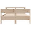 vidaXL Bed Frame without Mattress 150x200 cm King Size Solid Wood Pine