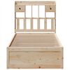 vidaXL Bed Frame without Mattress 75x190 cm Small Single Solid Wood Pine