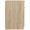 vidaXL Desk Cabinet Sonoma Oak 33.5x50x75 cm Engineered Wood