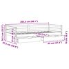 vidaXL Daybed with Drawers without Mattress 90x200 cm Solid Wood