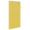 vidaXL Roller Blind with Curtains Manual Yellow 110 x 220 cm Bamboo