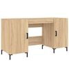 vidaXL Desk Sonoma Oak 140x50x75 cm Engineered Wood