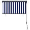 vidaXL Outdoor Roller Blind 120x250 cm Blue and White