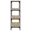 vidaXL Book Cabinet Sonoma Oak 40x33x100 cm Engineered Wood and Steel