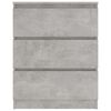 vidaXL Sideboard Concrete Grey 60x35x76 cm Engineered Wood