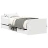vidaXL Bed Frame without Mattress White 90x200 cm