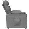 vidaXL Recliner Chair Light Grey Fabric