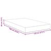 vidaXL Bed Mattress with Mattress Light Grey 120 x 190 cm Fabric