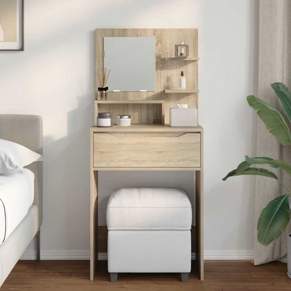 vidaXL Bedroom Dressing Tables Sonoma Oak 80 x 39.6 x 135 cm