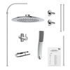 EISL Overhead Shower Set STILOVAL Chrome