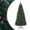 vidaXL Artificial Hinged Christmas Tree with Bauble 400 cm 600 LEDs