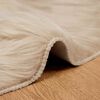 vidaXL Faux Sheepskin Rug Tafalla Beige &Oslash; 120 cm Polyester