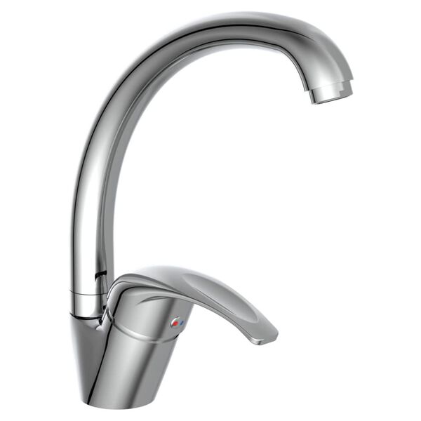SCH&Uuml;TTE Sink Mixer with Round Spout DIZIANI Chrome