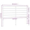 vidaXL Metal Replace Headboard Black 160 cm
