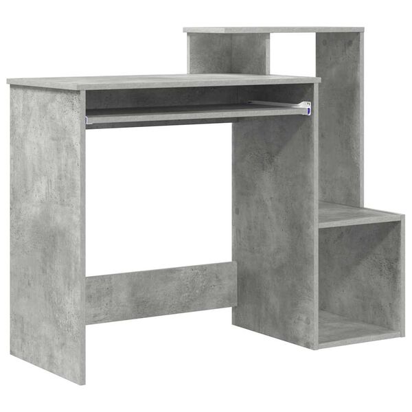 vidaXL Desk Concrete Grey 106 x 41 x 88.5 cm Engineered Wood