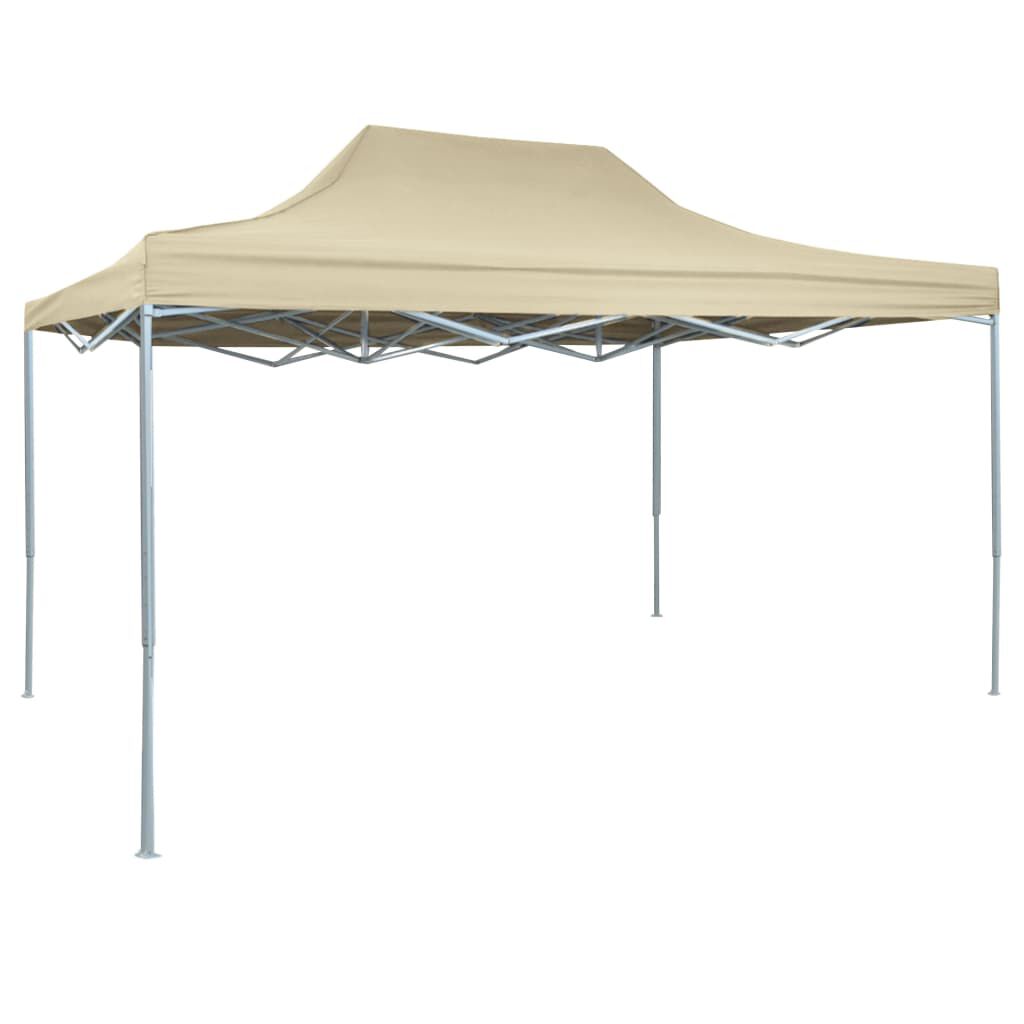 vidaXL Professional Folding Party Tent 3x4 m Steel Cream vidaXL