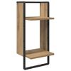 vidaXL Wall Shelf Set with Shelf 4 pcs Artisan Oak 65 x 25 x 30 cm