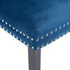 vidaXL Dining Chairs 2 pcs Blue Velvet