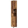 vidaXL Bathroom Cabinet with Storage Old Wood 30 x 35 x 192 cm