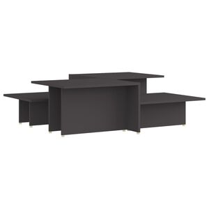 vidaXL Coffee Tables 2 pcs Grey 111.5x50x33 cm Engineered Wood